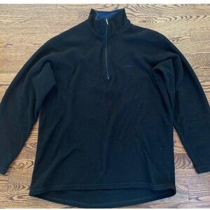 Vintage Patagonia Capilene Fleece 1/4 Zip Pullover Black 43470 Mens Size XL FA99